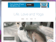 Tablet Screenshot of lifeloveandyoga.com